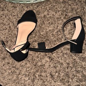 Black short heels